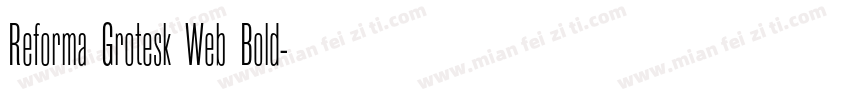 Reforma Grotesk Web Bold字体转换